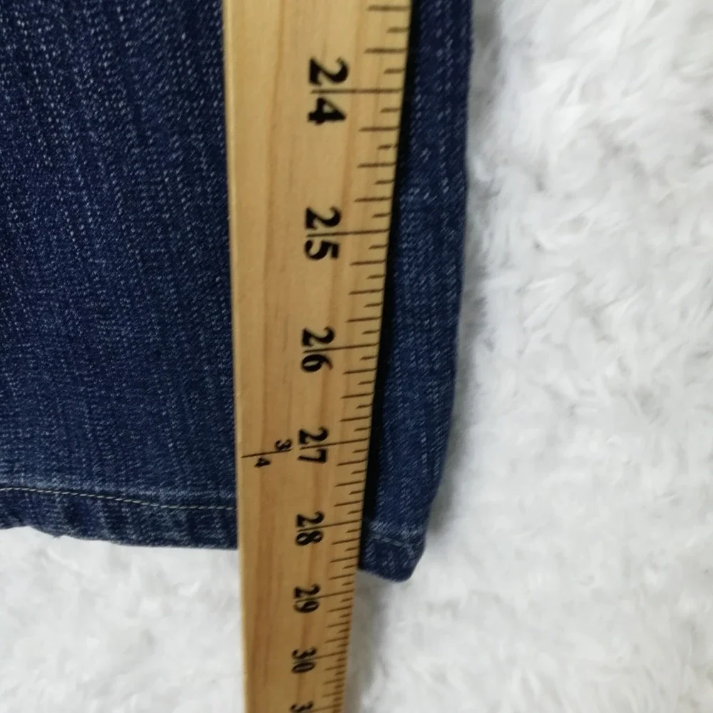 Jag Jeans Womens High Rise Straight Leg Blue Denim Medium Wash Pull On 14